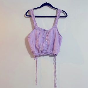 Free People Lavender Crop Top
